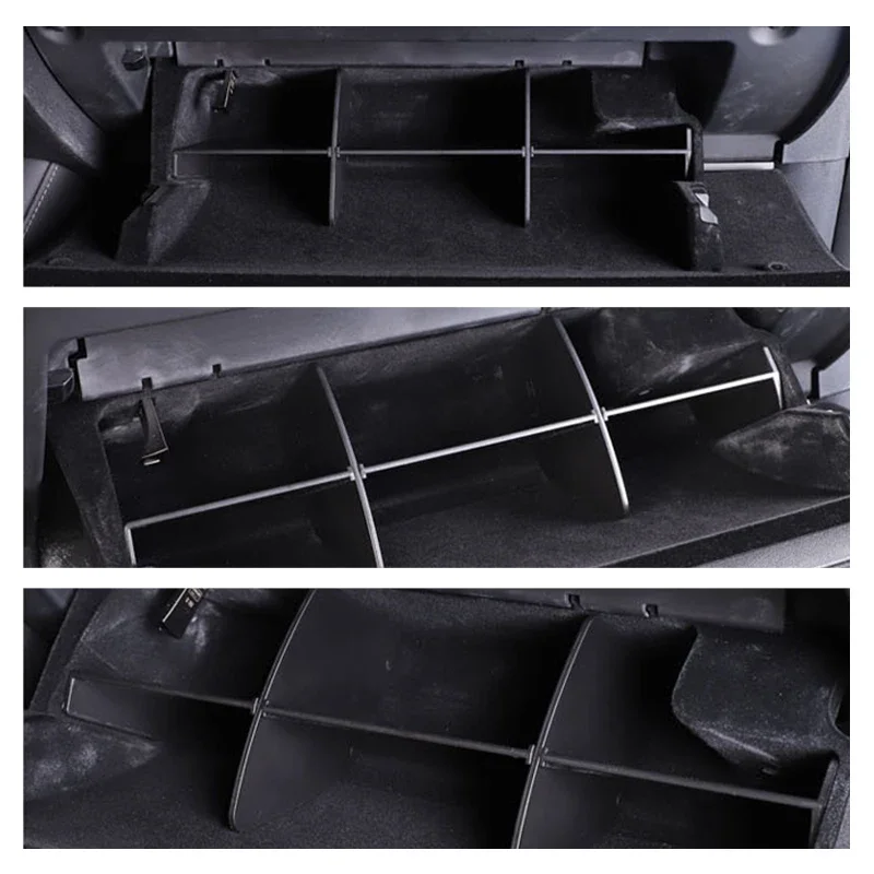 For Tesla Model Y 3 2019-2022 Glove Box Divider Organizer Partition Plates Storage Holder Glovebox Container Car Accessories