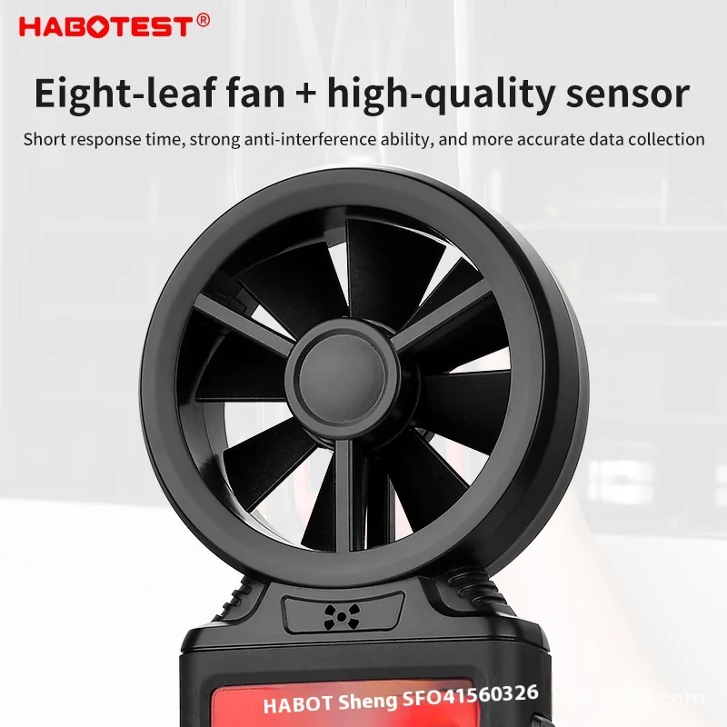 High-Precision Digital Handheld Anemometer HT625A/B Air Volume Tester with Wind Temperature Humidity Display for Wind Test Table