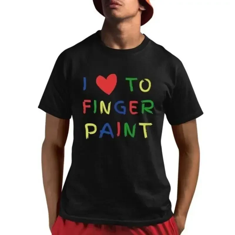 I Love To Finger Paint Couple T Shirt