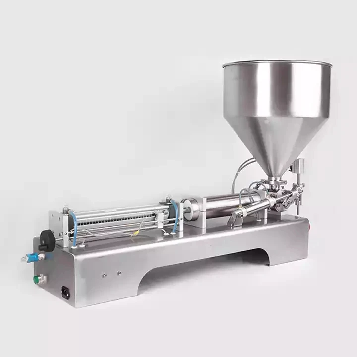 

High Viscosity Tabletop Paste Piston Filler One Nozzle Piston Filler Bottle Seal Pack 30-300ml Piston Filler