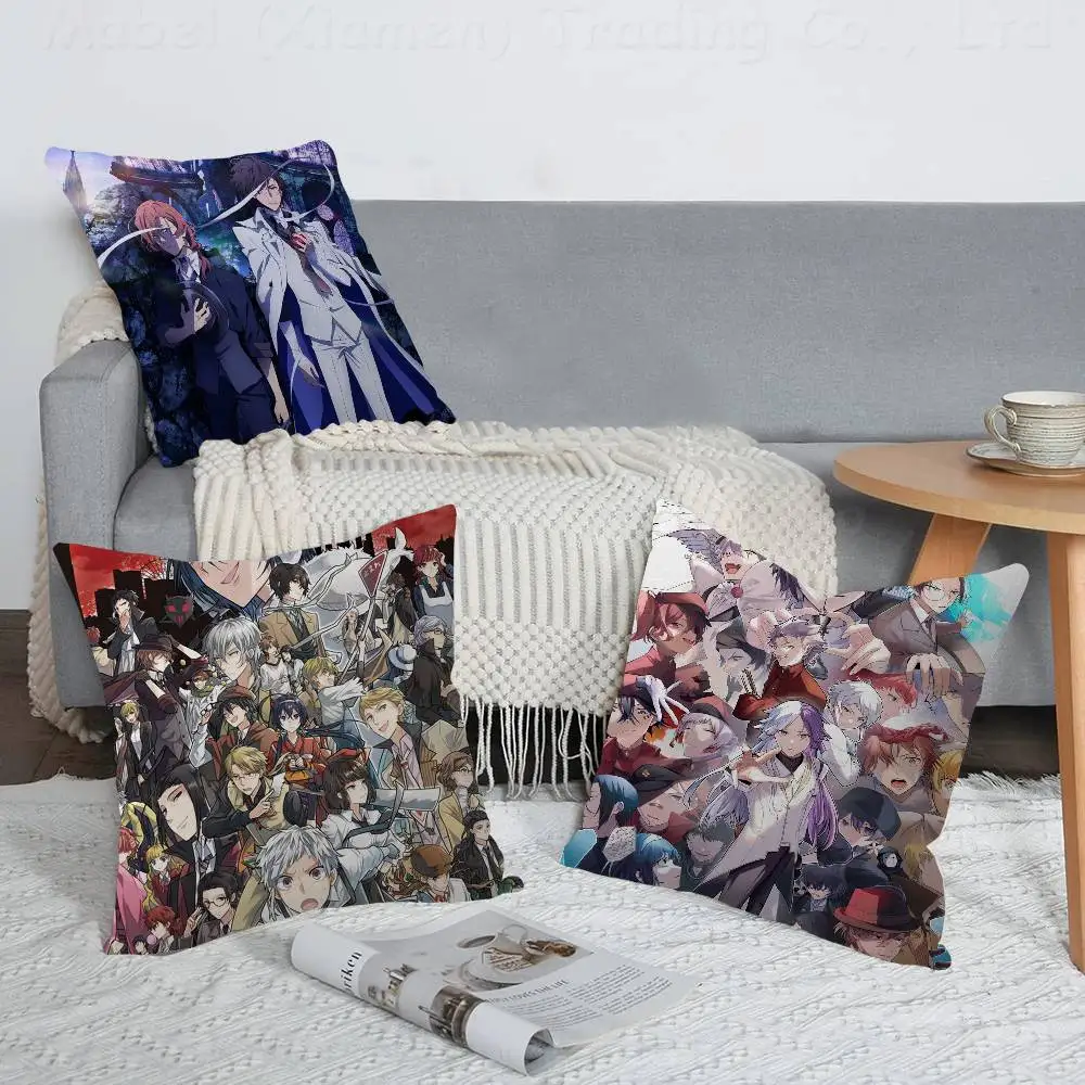 Anime Bungo Stray Dogs Pillow Anime Pillow Sofa Bed Head Pillow Cover Cushion Cover Fashion