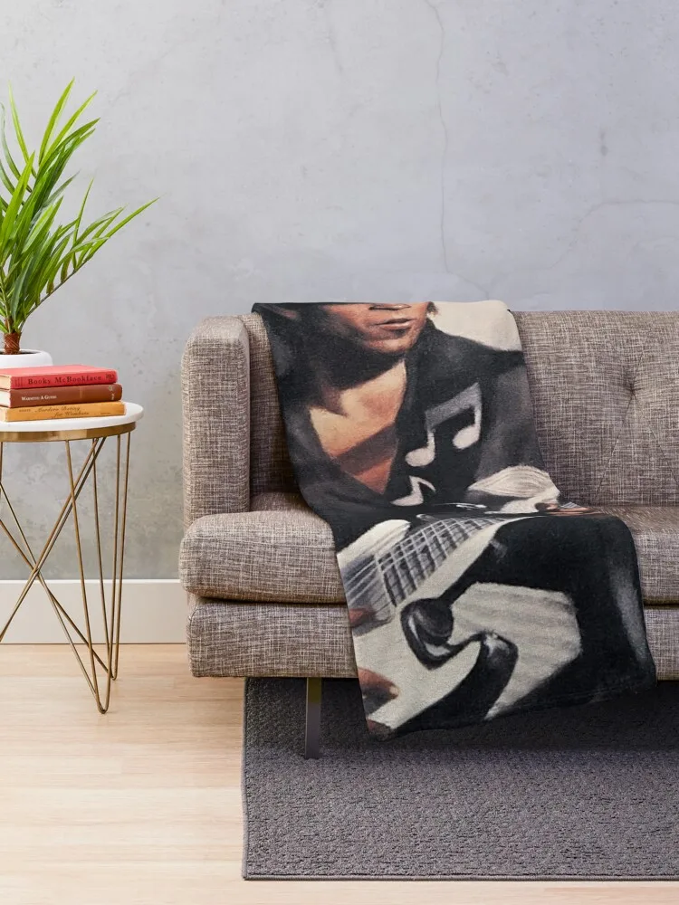 Texas Flood - SRV. Throw Blanket Giant Sofa Sofas Blankets