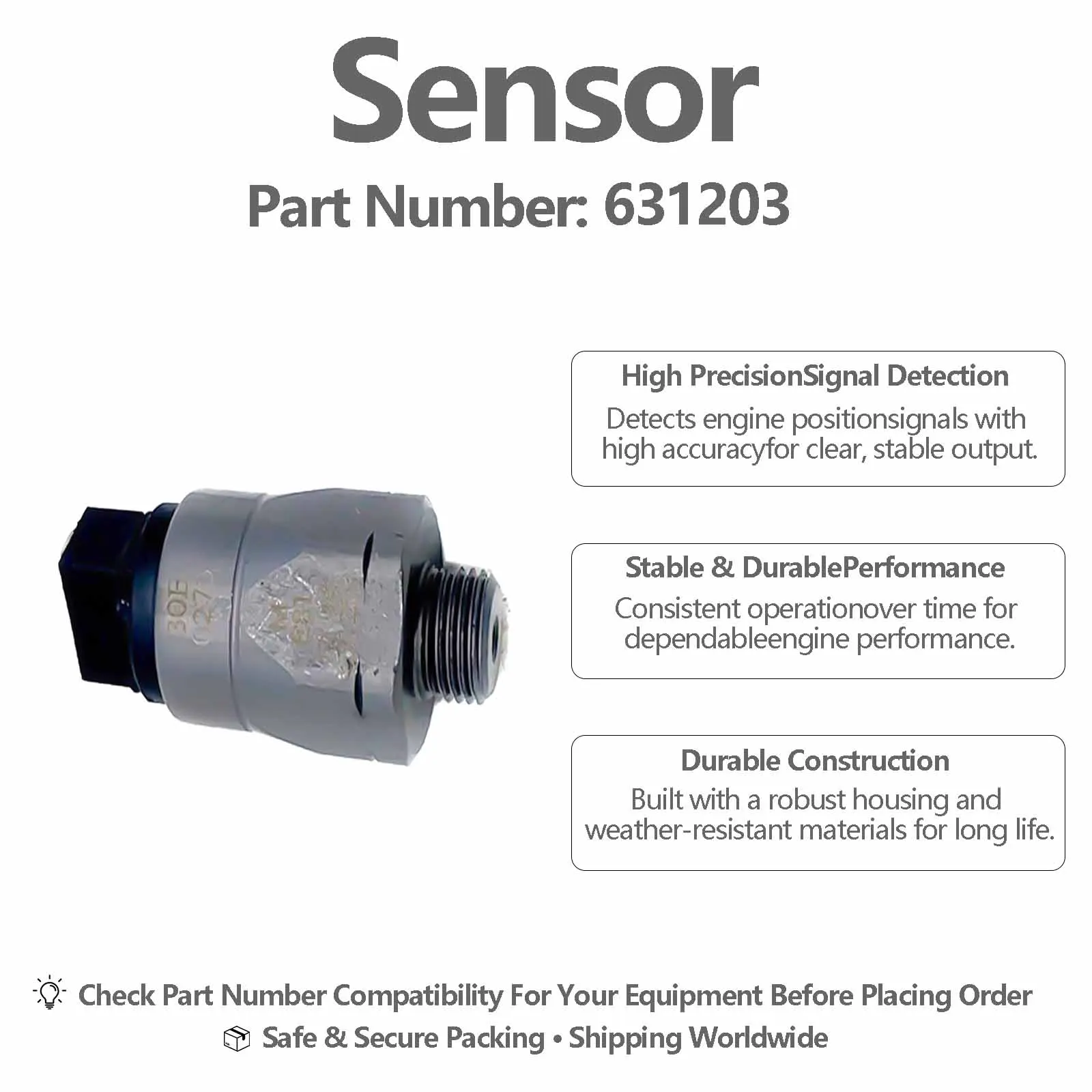 Oil Pressure Sensor 631203 For SANY