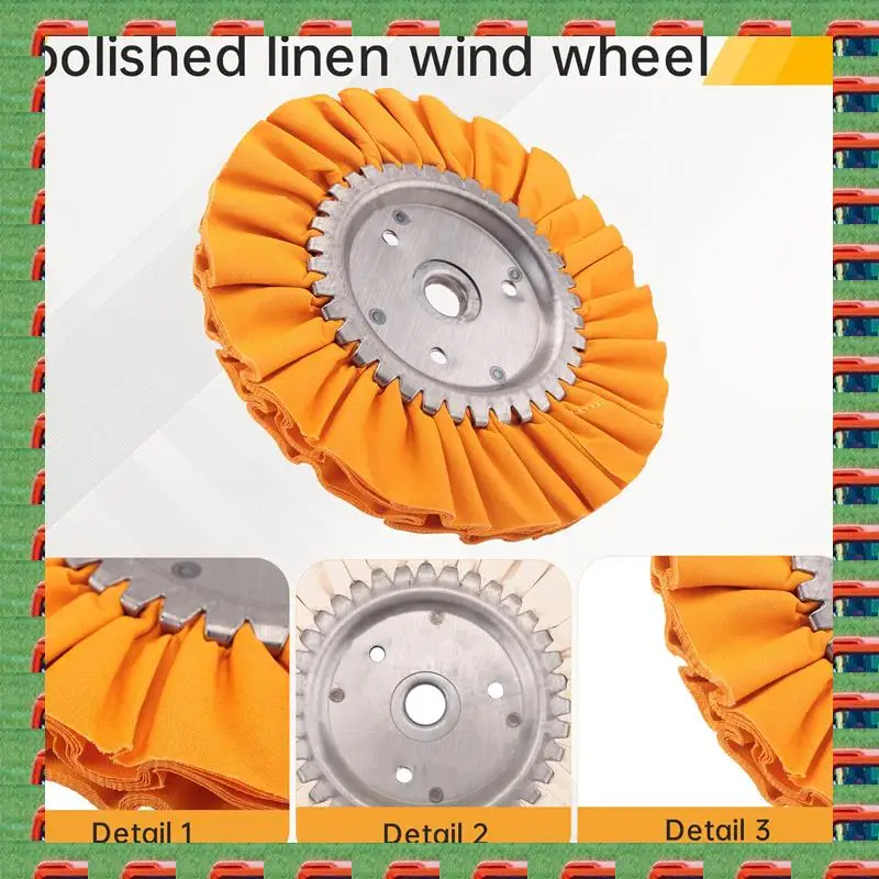 

ABMO Airway Polishing Wheel Kit, Woodworking Machinery Cloth Wheels For Angle Grinder, 8Inch Diameter, 4PCS