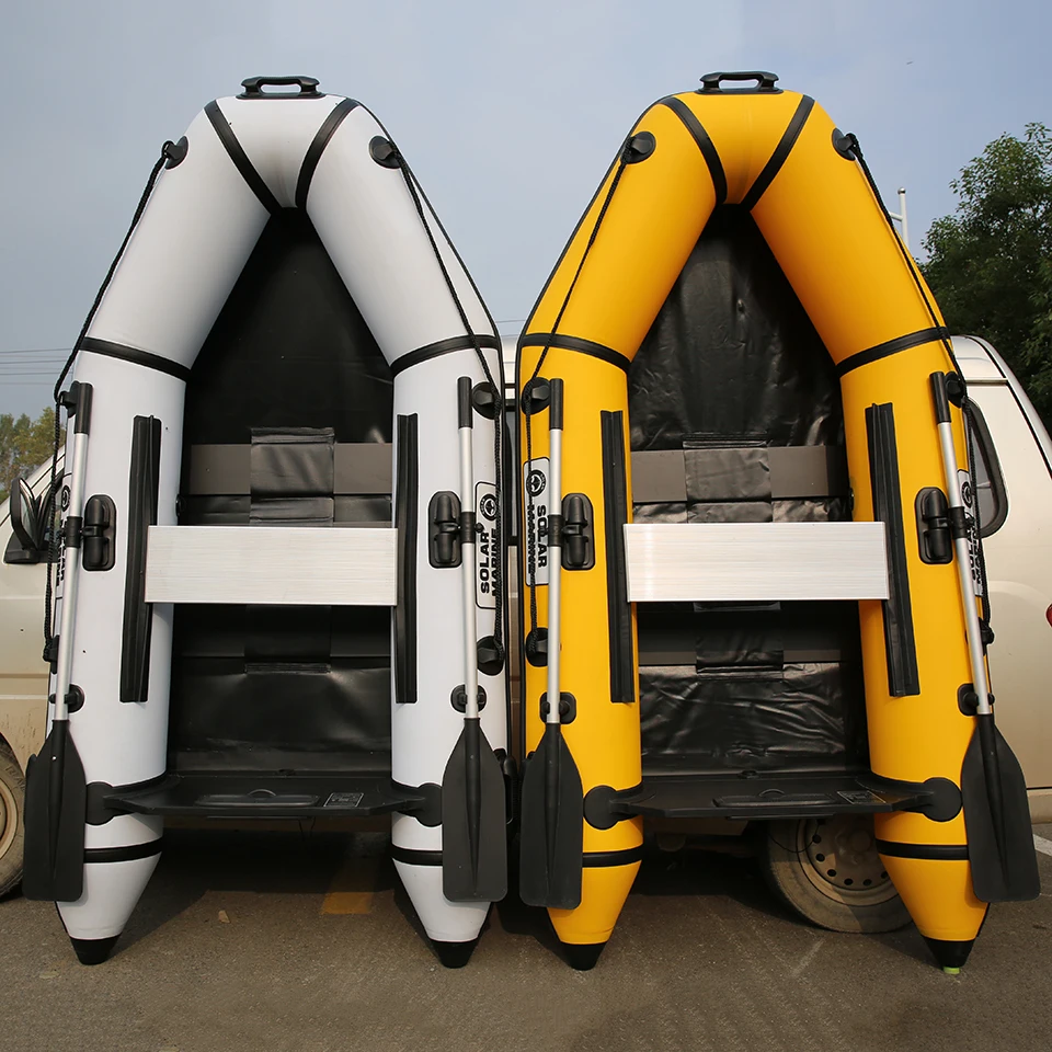 Solar Marine 3 Person 2.3M PVC Inflatable Assault Boat Speed Kayak Canoe Yacht Free Accessories