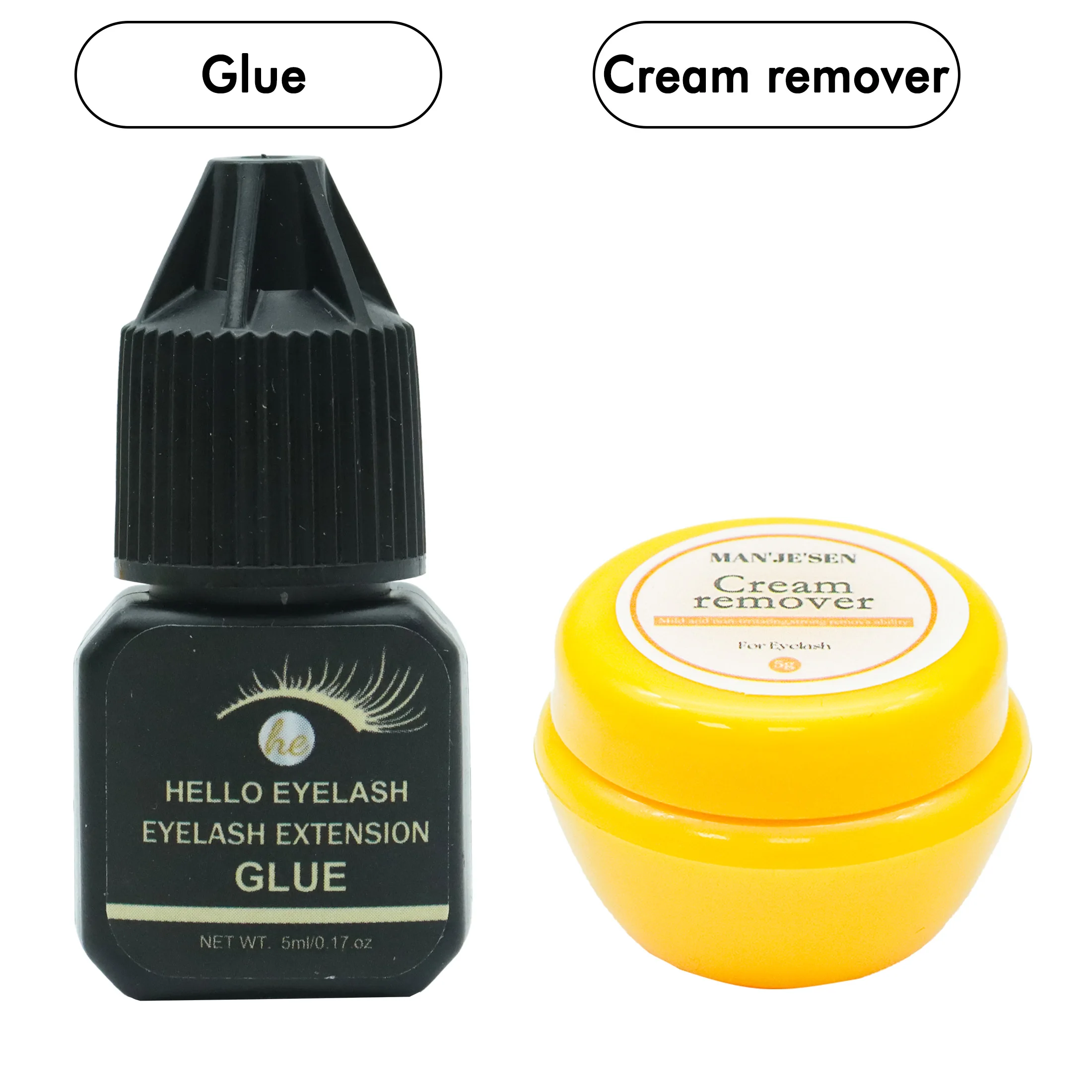 DIY 5 ml Sneldrogende Sterke Valse Wimper Extension Lijm Lijm Retentie 7-14 dagen Lage Geur Nertsen wimper Lijm thuis