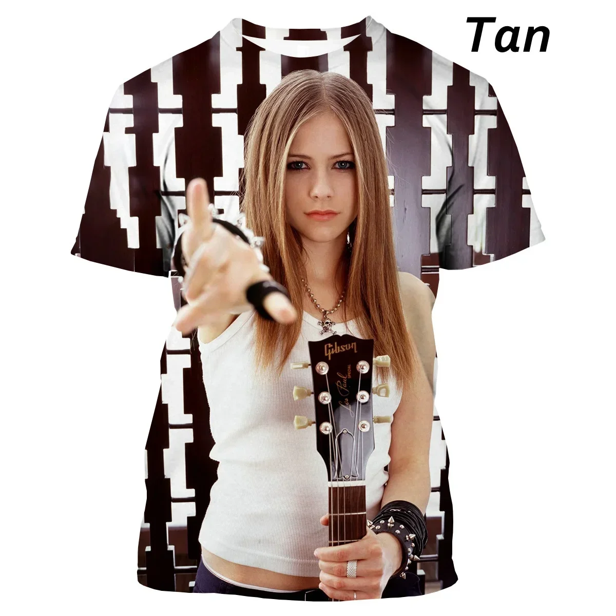 Avril Lavigne 3D Printed Casual Fashion T-shirts Women men Hip Hop Tee Shirts Harajuku Styles Tops Fashion Clothing