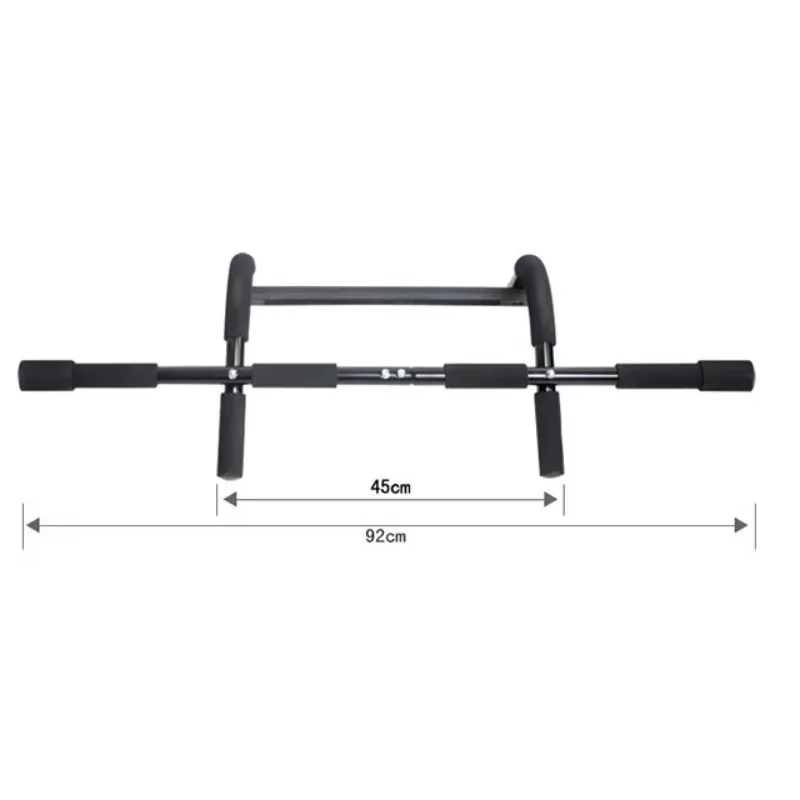 قضيب سحب من الفولاذ للتمرين المنزلي، معدات الجمباز المحمولة، تمرين الباب وقوة اللياقة البدنية، قضيب سحب الباب الرياضي