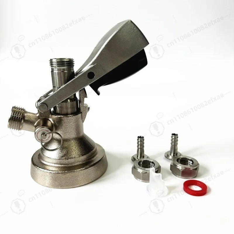 Stainless Steel G Style Beer Manifold Distributor Block with Safety Relief Valve Commercial Draft Beer Dispenser for Kegerator
