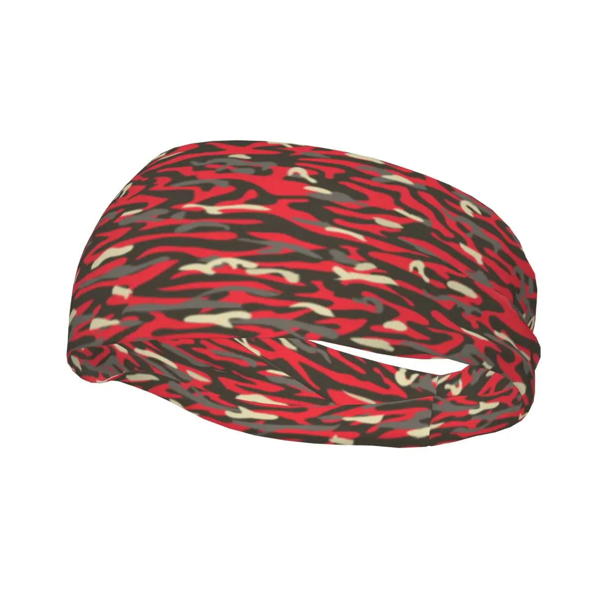 Sports Decor Headband Sweatband Workout Basketball Cycling Colored Camouflage Pattern Hairband