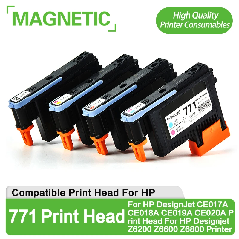 

Восстановленная печатающая головка для принтера HP 771 DesignJet CE017A CE018A CE019A CE020A, печатающая головка для принтера HP Designjet Z6200 Z6600 Z6800