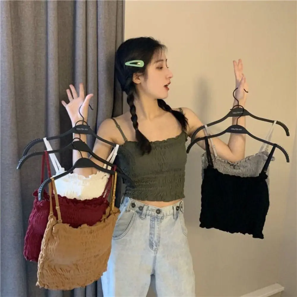 

Elastic Strapless Tube Top Simplicity Outer Wear Tube Top with Breast Pads Camisole Sling Vest Sexy Sling Women Girls