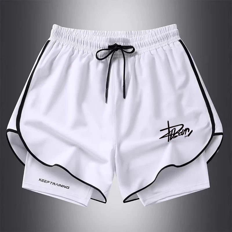 

Американские спортивные футболки с двойным слоем для мужчин и женщин, летние, быстросохнущие, дышащие, для баскетбола, тренировок, фитнеса, бега...