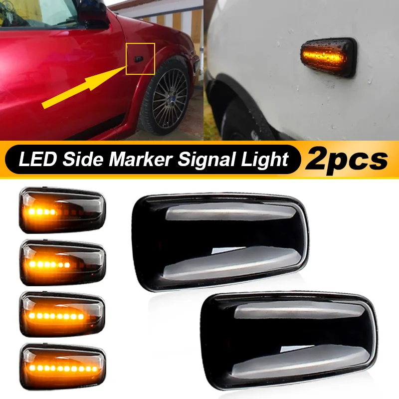 Car Accessories Dynamic Blinker LED Turn Signal Side Marker Light For Citroen Berlingo Dispatch Jumpy Saxo Xantia Xsara Xm ZX