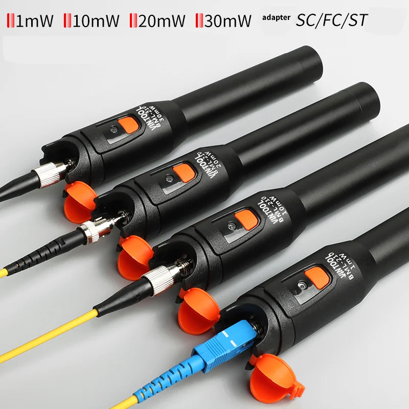 VINTOOL Fiber Optic Red Light Pen BML-210 Fiber Continuity Tester Pen 10mW/20mW/30mW Universal Interface 2.5mm SC/FC/ST Fiber Vi