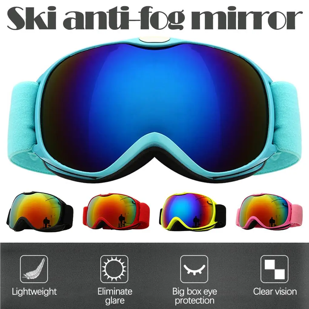 Snow Skiing Goggles Windproof Sandproof UV Protection Parachute Glasses Eye Protection for Adults And Children Universal