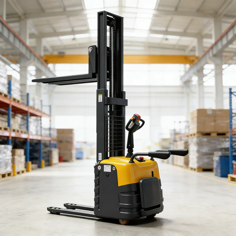 Heavy Duty Electric Counterbalance Stacker 2000kg Zero Tail Swing for Narrow Aisle Operation