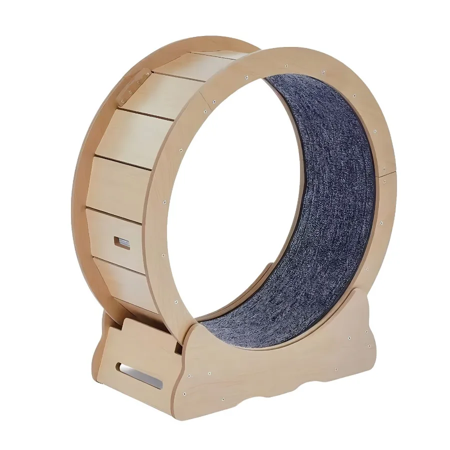 Cat Wheel, Large Cat Treadmill for Indoor Pets, Cats Exercise Running Wheel with Detachable Carpet, Quiet and Sturdy, Suitable