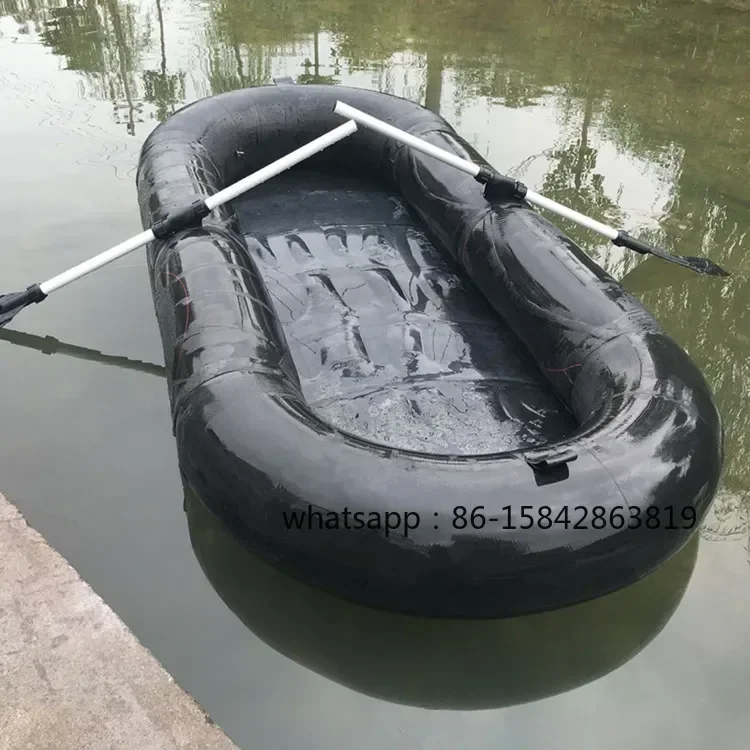 New Tire Boat Thickened Homemade Inflatable Fishing Inner Tube Lower Net Assault Boat Leather Rowing Single Double Fishing Rubbe