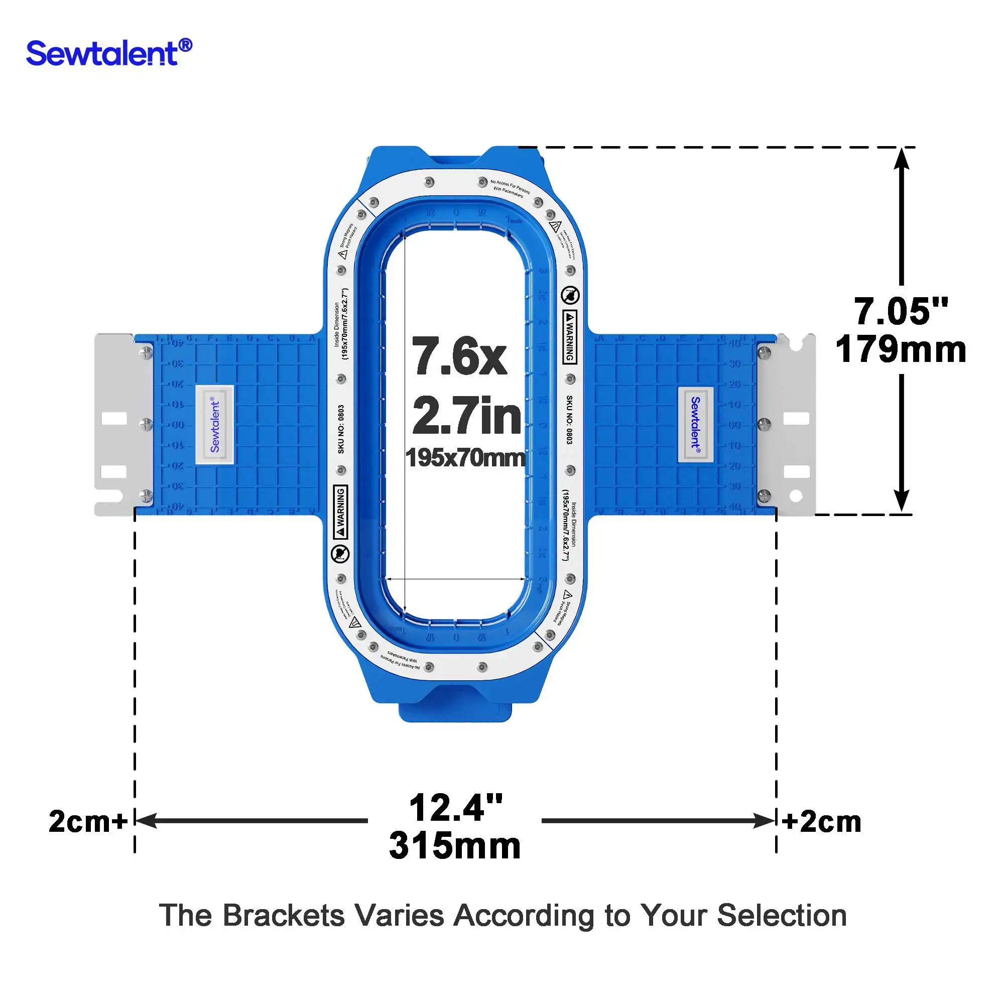 

Sewtalent Magnetic Mighty Hoop Frame Embroidery Hoops for BF-1500 Proemb Embroidery Machine