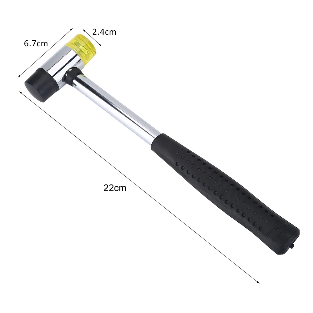 Guitar Fret Hammer Generic Guitar Luthiers Double Headed Rubber Mallet Fret Hammer for Fretboard Guitar Hammer Tools