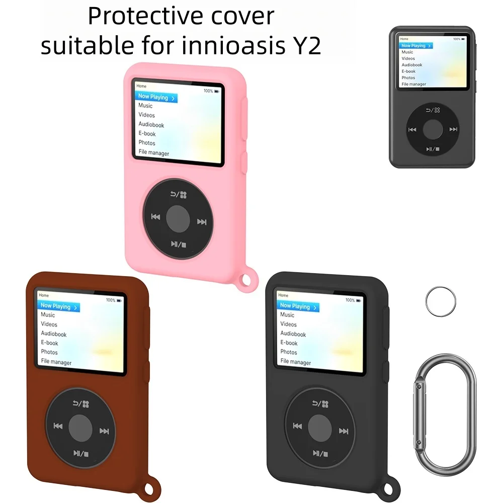 Silicone Protective Cover Suitable For Innioasis Y2  MP3 Player Explosion Proof Protective Cover Reduces Falling Injuries