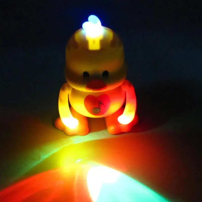 Walking Yellow Duck Dancing Walking Yellow Duck Interactive Action Flapping Light Up Dancing Duck For 1-Year-Old Baby