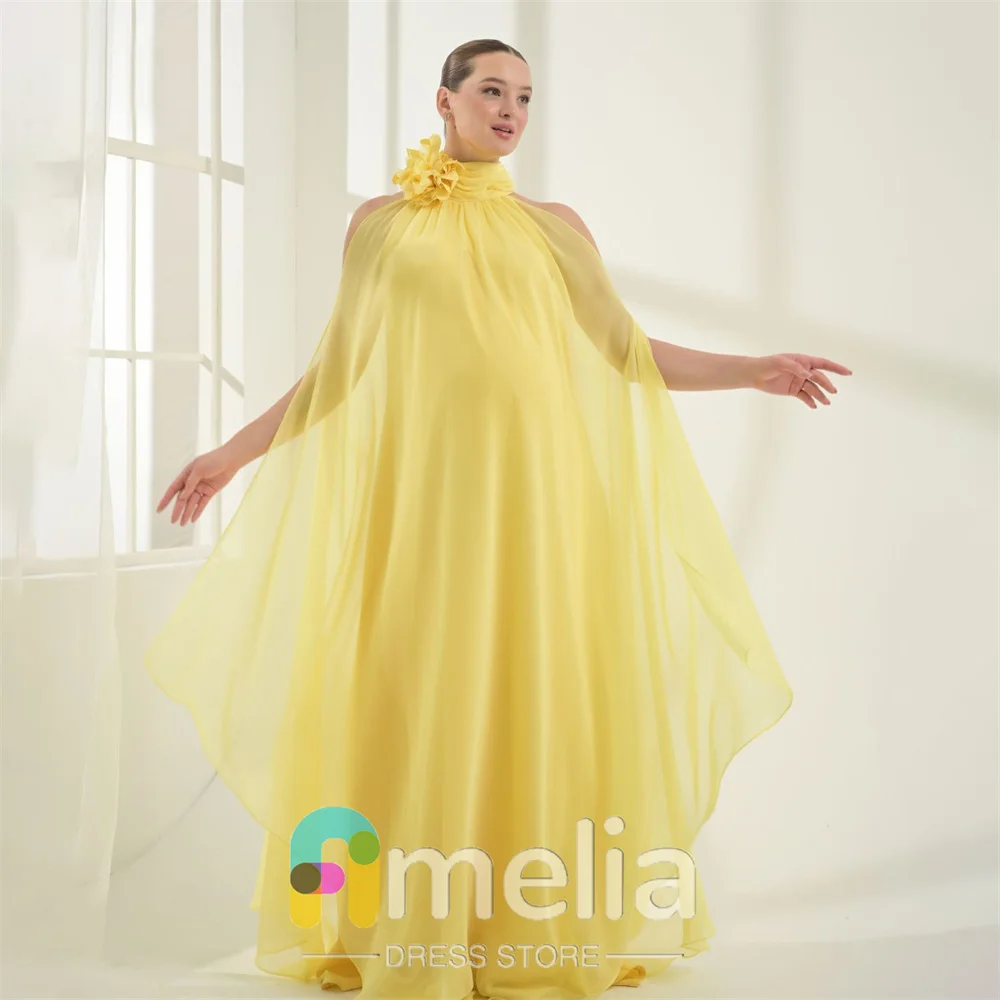 Amelia Elegant Party dresses Woman O Neck Chiffon Evening Prom Dresses for Special Occasions Formal Gowns For Dubai 2024