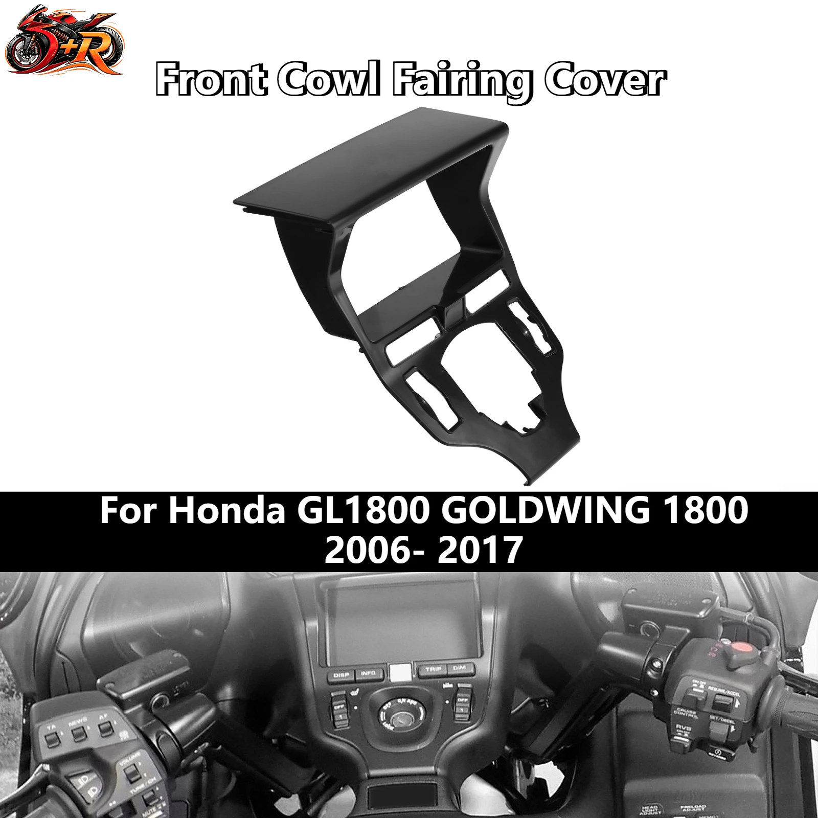 

Windshield Stay BracketFairing Cover For Honda GL1800 GOLDWING 1800 2006- 2017 Motorcycle Fairing Cover LCD Cover DONGRAN