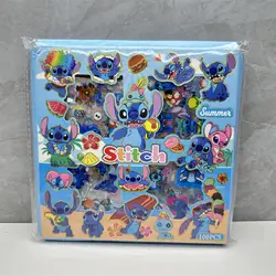 100pcs Lilo & Stitch Stickers Diary Handbook Materials DIY Sticker Cartoon Cute Stitch Angel Easy Tearing Stickers Set Periphery