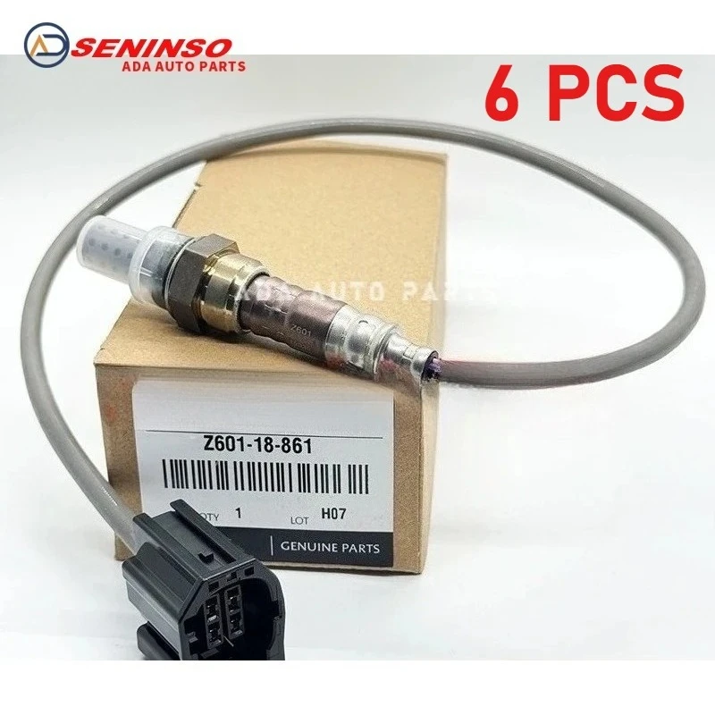 6 قطعة Z601-18-861A Z60118861A Z601-18-861 Z60118861B O2 الاستشعار لامدا الأوكسجين الاستشعار لمازدا 3 BK 1.4L 1.6L 2.0L 2.3L 2004-2009