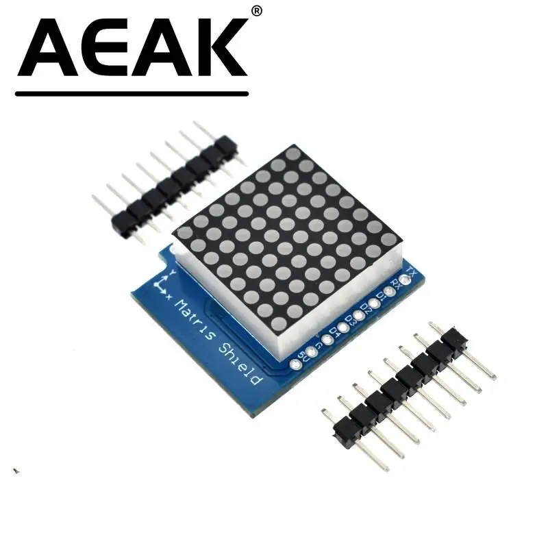 1 шт. матричный светодиодный экран V1.0.0 для WEMOS D1 мини-цифровой модуль контроллера вывода сигнала 8x8 точечная плата управления