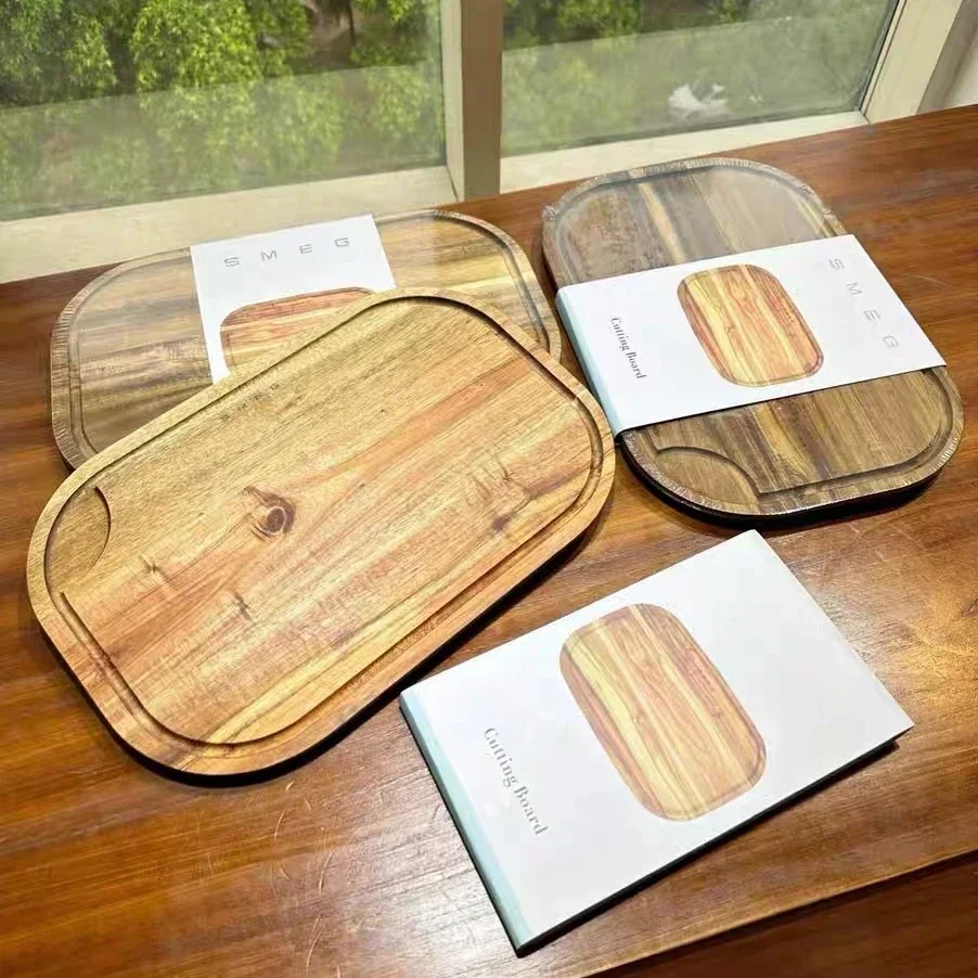 Italian Wood Cutting Board Luxury Pine Wood Fruit Tray Handmade Mold-proof Solid Wood Chopping Board Kitchen Home Decoration