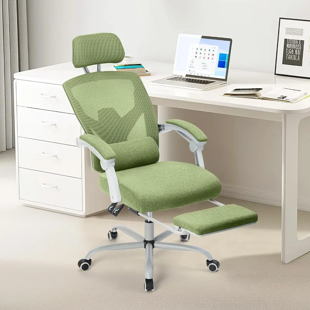 Bedroom Computer Chair Ergonomic High-Back Mesh Rolling Work Swivel Chairs With Wheels Game Chair Special Green Study Student