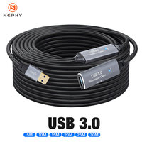 5M 10M 15M 20M 30M USB 3.0 Signal Amplifier Extension Cable Type A Repeater Booster Extender Male to FeMale USB 3.0 High speed