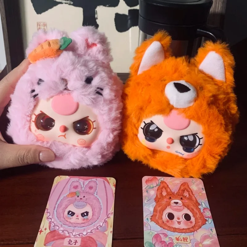 Echte Baby Drie V1 Take Me Out Serie Blind Box Rits Tas Hanger Schattige Dierenfiguur Pluche Pop Mode Speelgoed Meisjes Cadeau