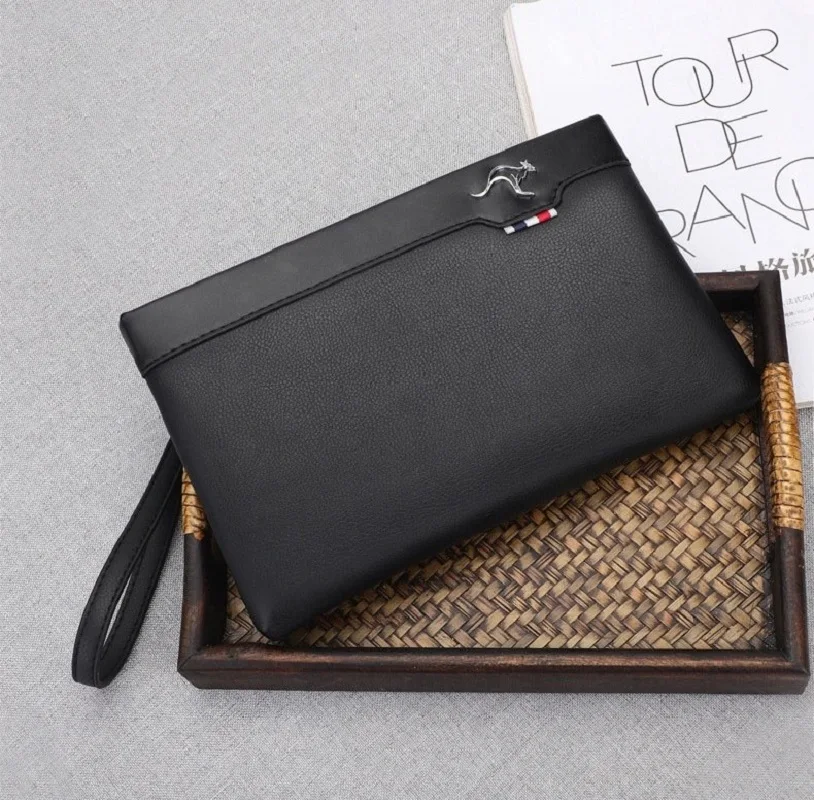 Luxury Brand Business Men Wallet Leather Man Clutch Bag Coins Pocket Purse Casual Envelope Long Wallets Luxury Handbag for Phone