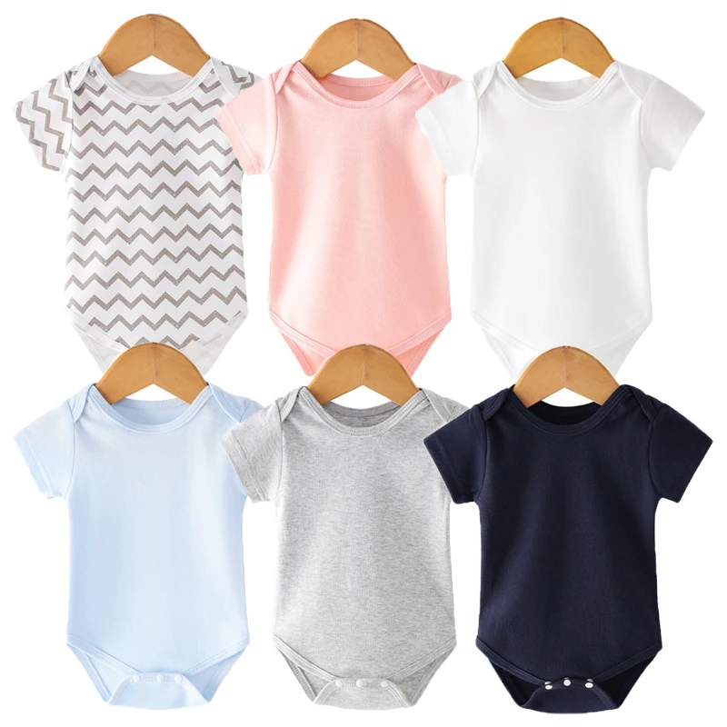 Summer Newborn Baby Bodysuit Short Sleeve 2024 New Baby Clothes Cotton Soft Boys Jumpsuit Newborn Girl Rompers 0 to 3 Months