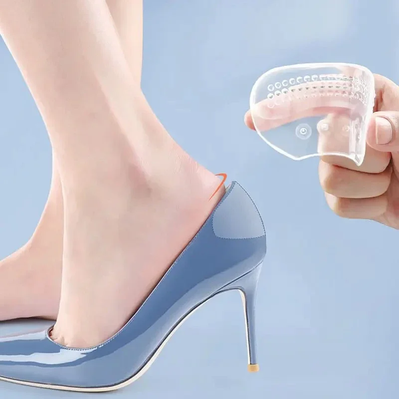 NEW High-quality Silicone Heel Protectors Women's High Heels Non-slip Pads Foot Care Products Adjustable Size Shoe Accessories