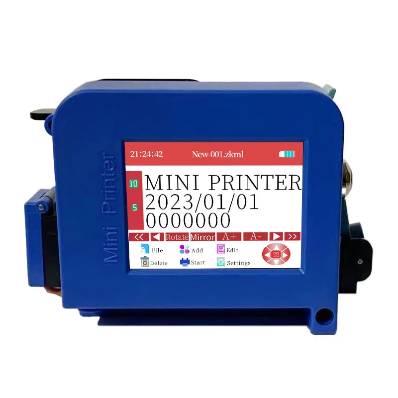 Mini mobile handheld portable inkjet printer expiry date batch lot number tij printer coding machine