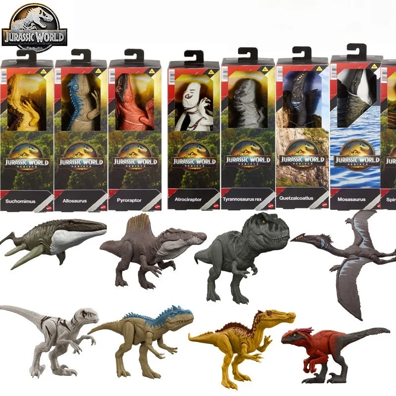 Original Jurassic World Rebirth serie tiranosaurio Rex sonido sobretensión dinosaurio modelo colección ornamento niño juguete para regalo