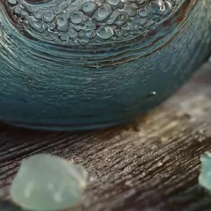 

Кружка Sea Glass Wave, 12 унций, стеклянная кружка с объемной волной океана, уникальная текстурированная пляжная тематическая кружка для чая, вина, ручной работы, морские вдохновения