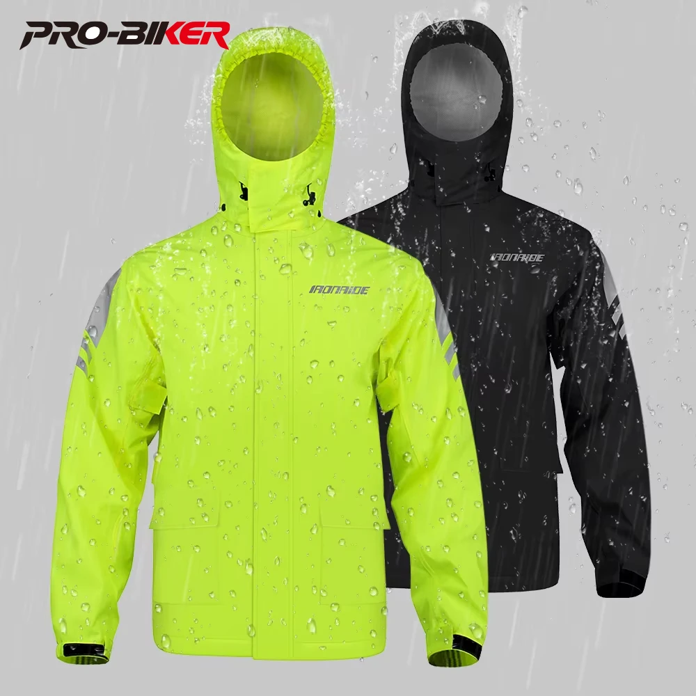 

New Split Type Waterproof and Rainproof Adult Motorcycle Coat Raincoat Night Reflective Riding Raincoat