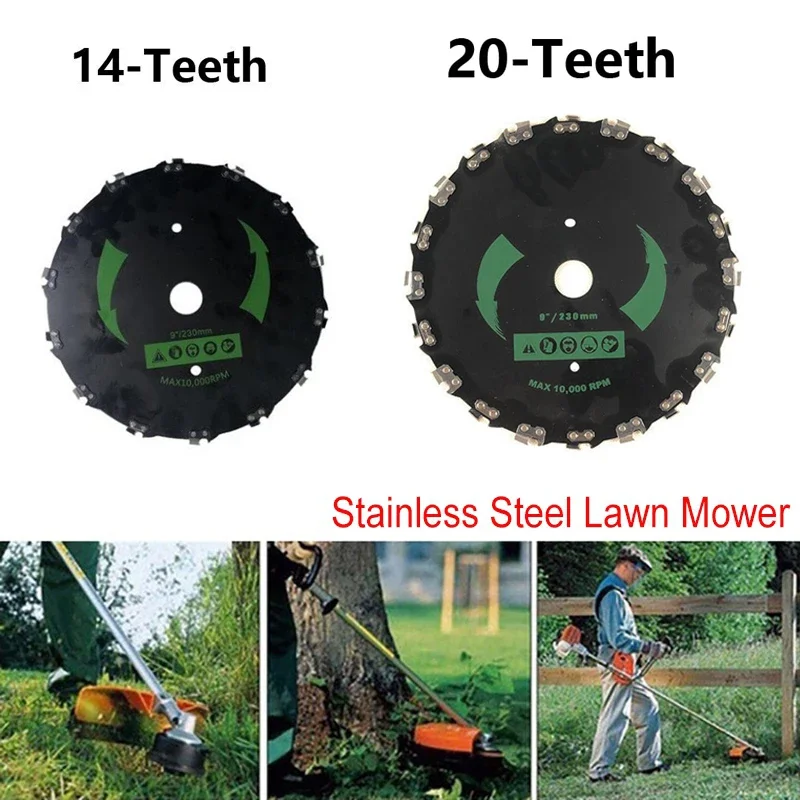 

Heavy Duty Brush Cutter Chainsaw Tooth 10000 Rpm 9 Inch Round for Lawn Trimmer