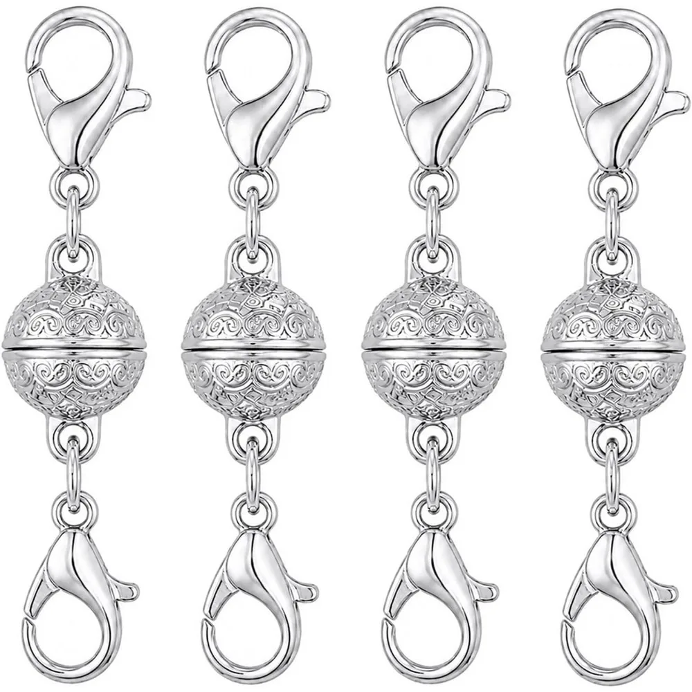 Magnetic Necklace Clasp with Lobster Clasp, Jewelry Closures for Necklace Extender And Bracelet