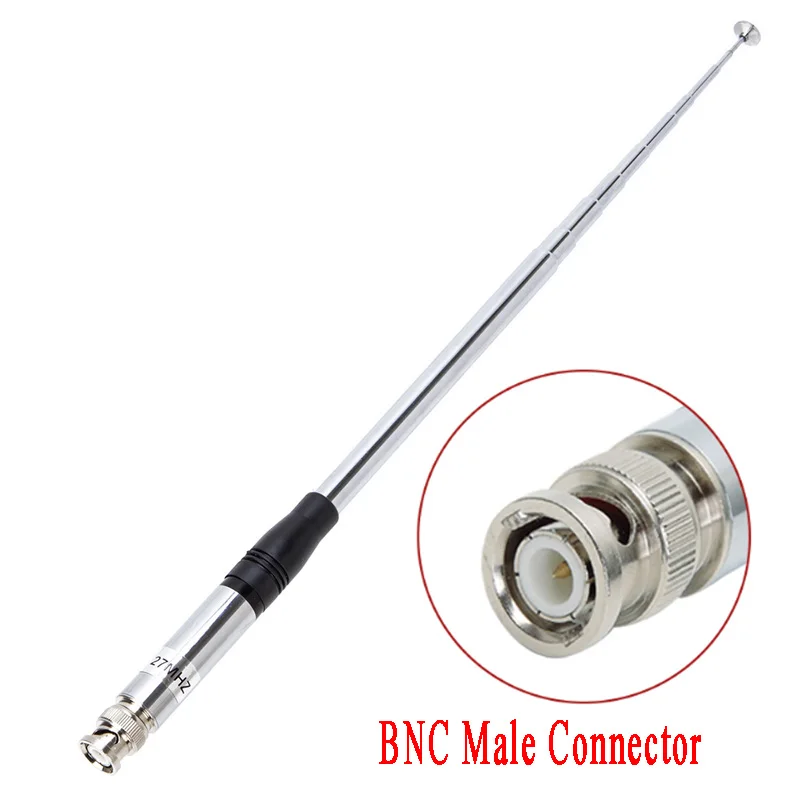 27Mhz BNC Telescopic 23/130cm Antenna for Cobra Midland Uniden Maxon President Anytone Handheld/Portable CB Radio Walki