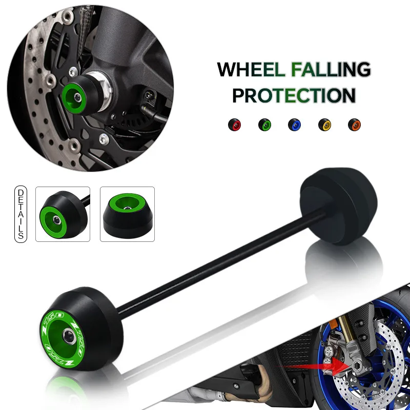 

NEW Motorcycle CNC Front Axle Fork Crash Sliders Cap For Z750 Z750R Z750S z750 Wheel Falling Protector Pad z750