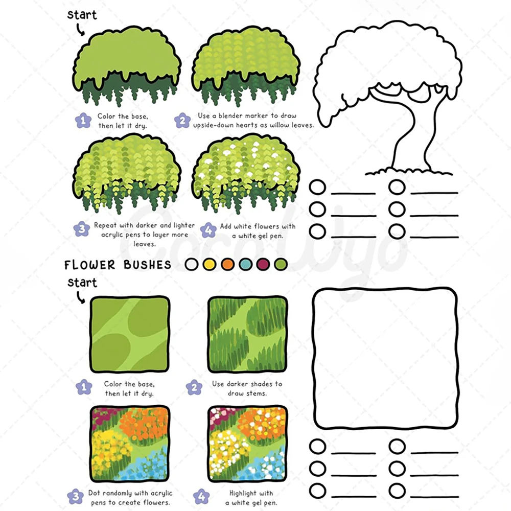How to Draw Patterns: Easy and Fun Guide Detailed steps for students to draw cartoon patterns