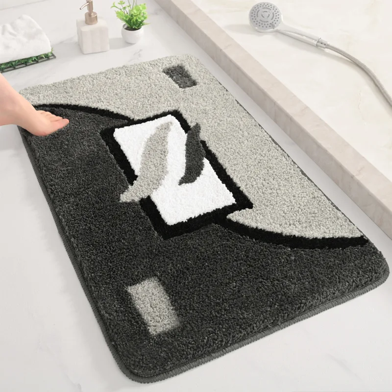 VIKAMA Sofa And Bedroom Rug Soft And Cool Plush Ones; Bathroom And Toilet Imitation Cashmere Foot Mat For Home Decoration.