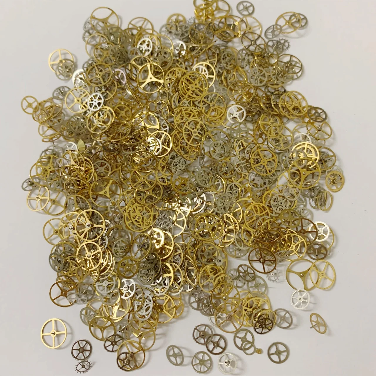 Accessori per il movimento dell'orologio orologio meccanico ingranaggi vari parti di ruote steam punk pacchetto di materiali fai-da-te fatti a mano